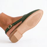 Kristina | Woven Slingback Loafer