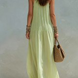 LIVIA | Maxi Haljina Boho Zelena Pistacija