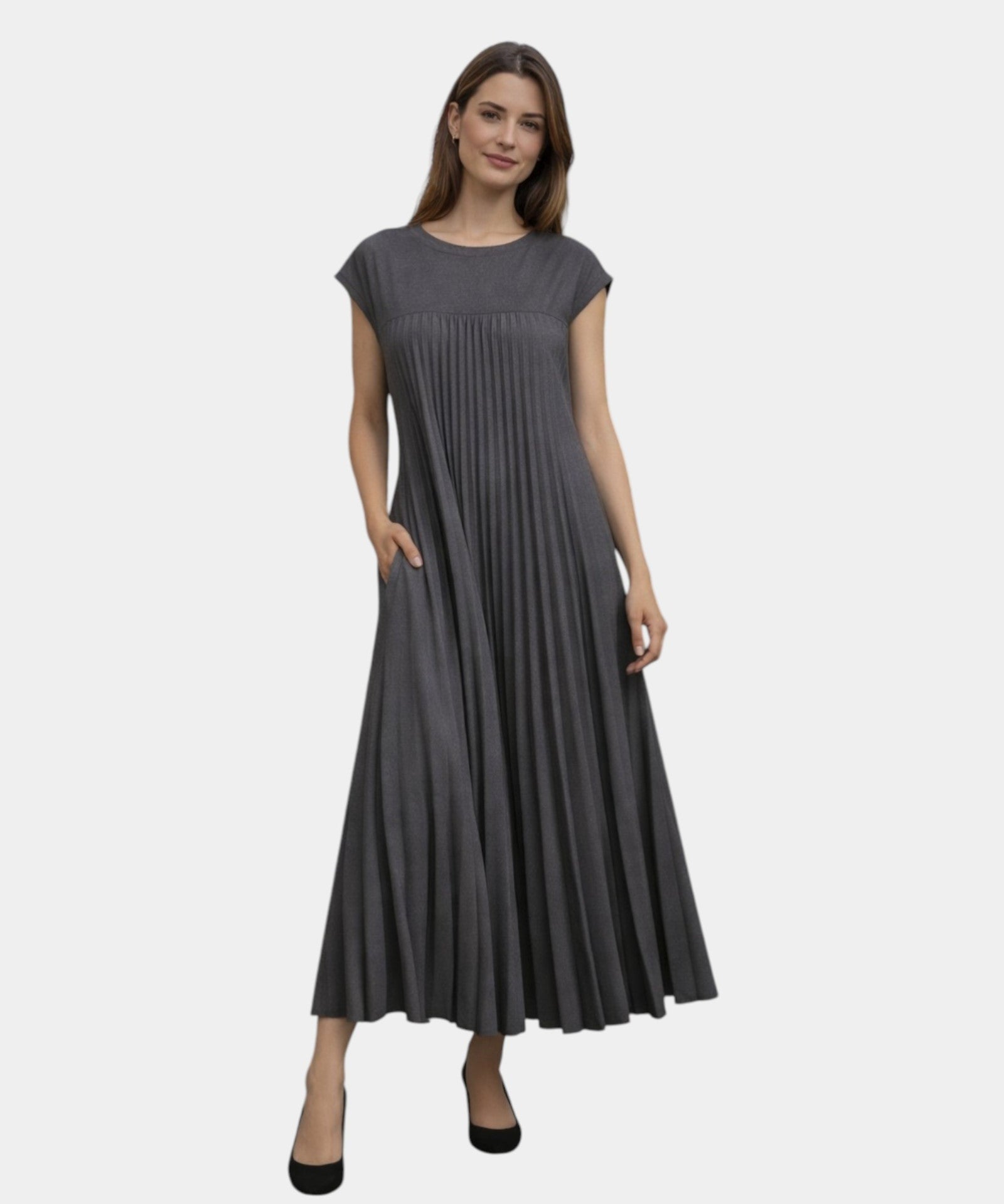 Marianne | Midi Plisirana Haljina