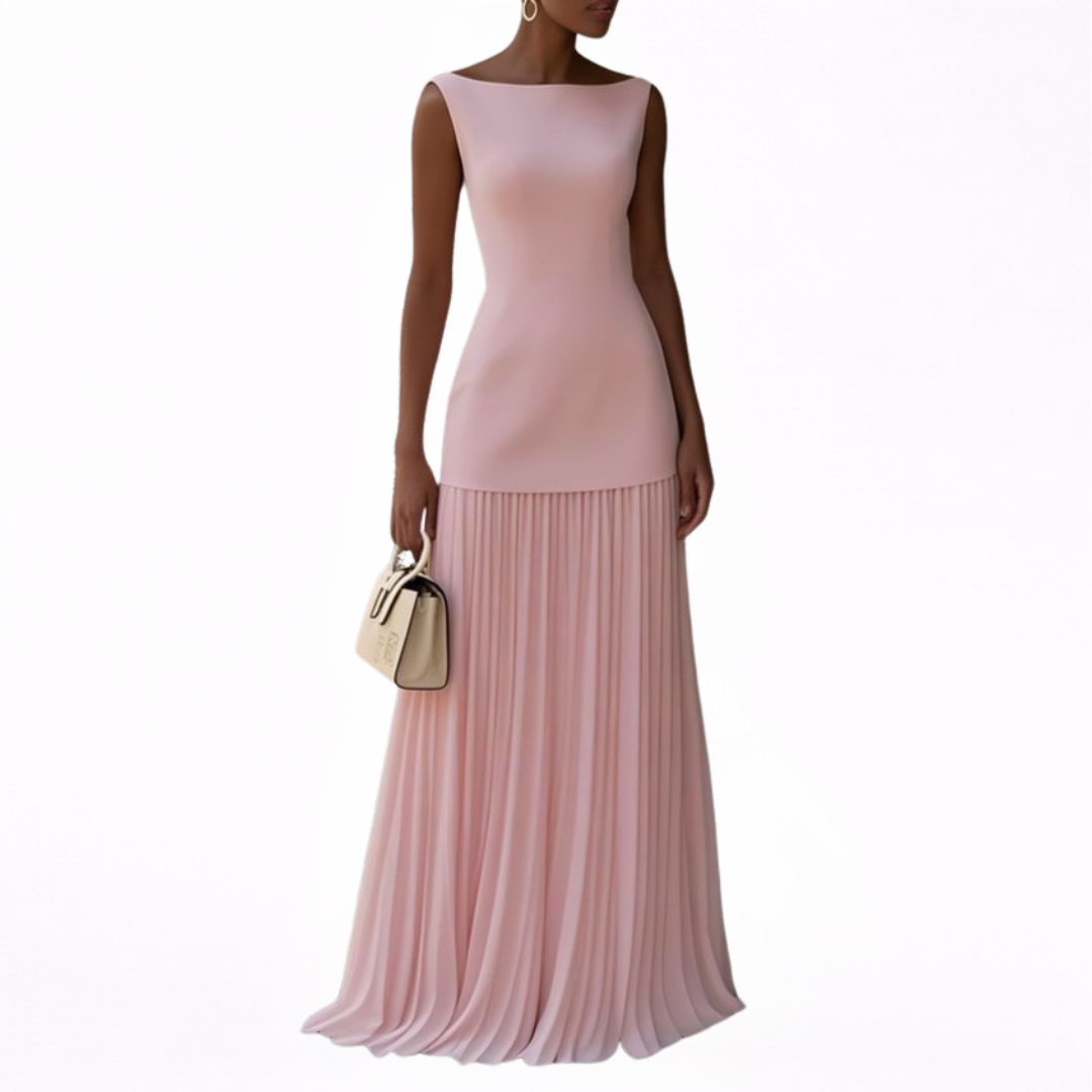 Celeste | Maxi Plisirana Haljina