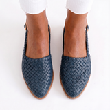 Kristina | Woven Slingback Loafer