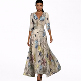 Emilia | Elegantna Maxi Haljina sa Cvećem