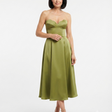 Liora | Midi Haljina Elegantna Bez Naramenica