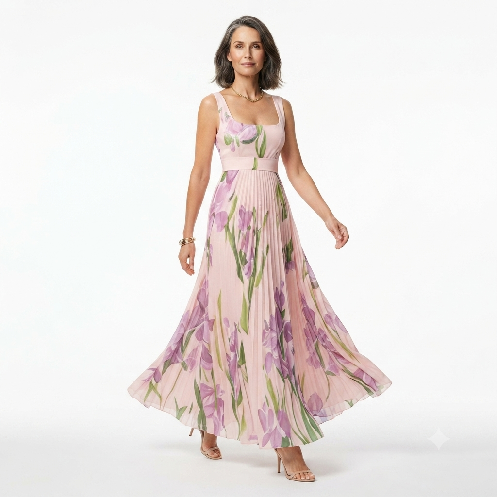 Oriah | Maxi A-Line Cvjetna Haljina