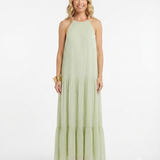 LIVIA | Maxi Haljina Boho Zelena Pistacija