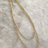 Sarah Twist Necklace Set - Zlato