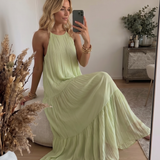 LIVIA | Maxi Haljina Boho Zelena Pistacija