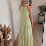 LIVIA | Maxi Haljina Boho Zelena Pistacija