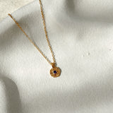 Necklace sa rođendanskim kamenom za jun - Svetli ametist