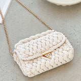 Annabel Chunky Plaited Handbag - Svetla krema