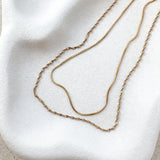 Sarah Twist Necklace Set - Zlato