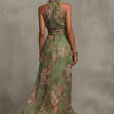 Livia | Maxi Halter Haljina sa Cvećem
