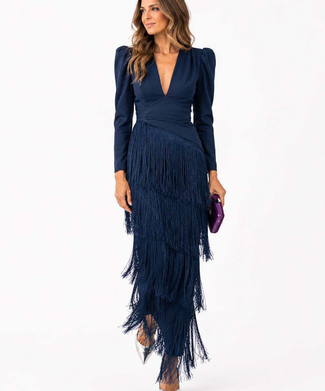 Chiara | Elegantna Haljina sa Franjama