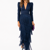 Chiara | Elegantna Haljina sa Franjama