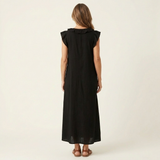 Josette | Haljina Maxi od Lna sa Ruffles