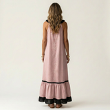 Mayline | Halter Maxi Haljina bez Rukava sa Volanima
