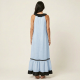 Mayline | Halter Maxi Haljina bez Rukava sa Volanima