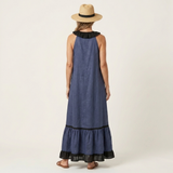 Mayline | Halter Maxi Haljina bez Rukava sa Volanima