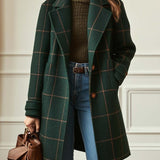 Florencia | Retro preuređeni karirani tweed kaput