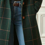Florencia | Retro preuređeni karirani tweed kaput